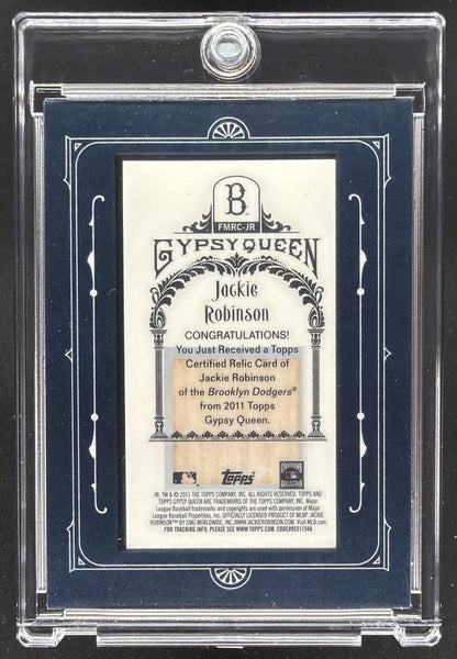 2011 Topps Gypsy Queen Jackie Robinson #FMRC-JR Framed Mini Relics