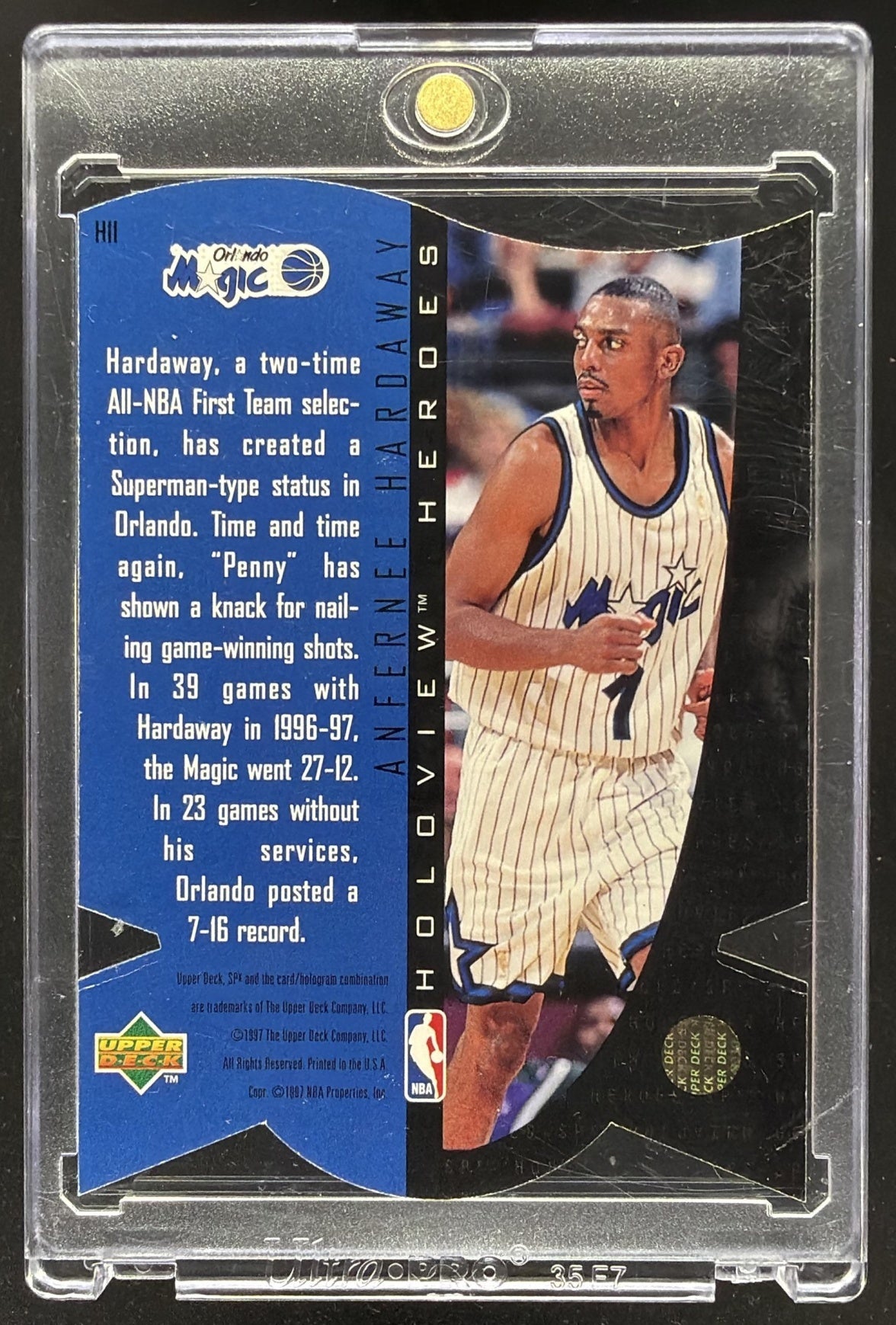 1997-98 SPx Anfernee Hardaway #H16 Holoview Heroes