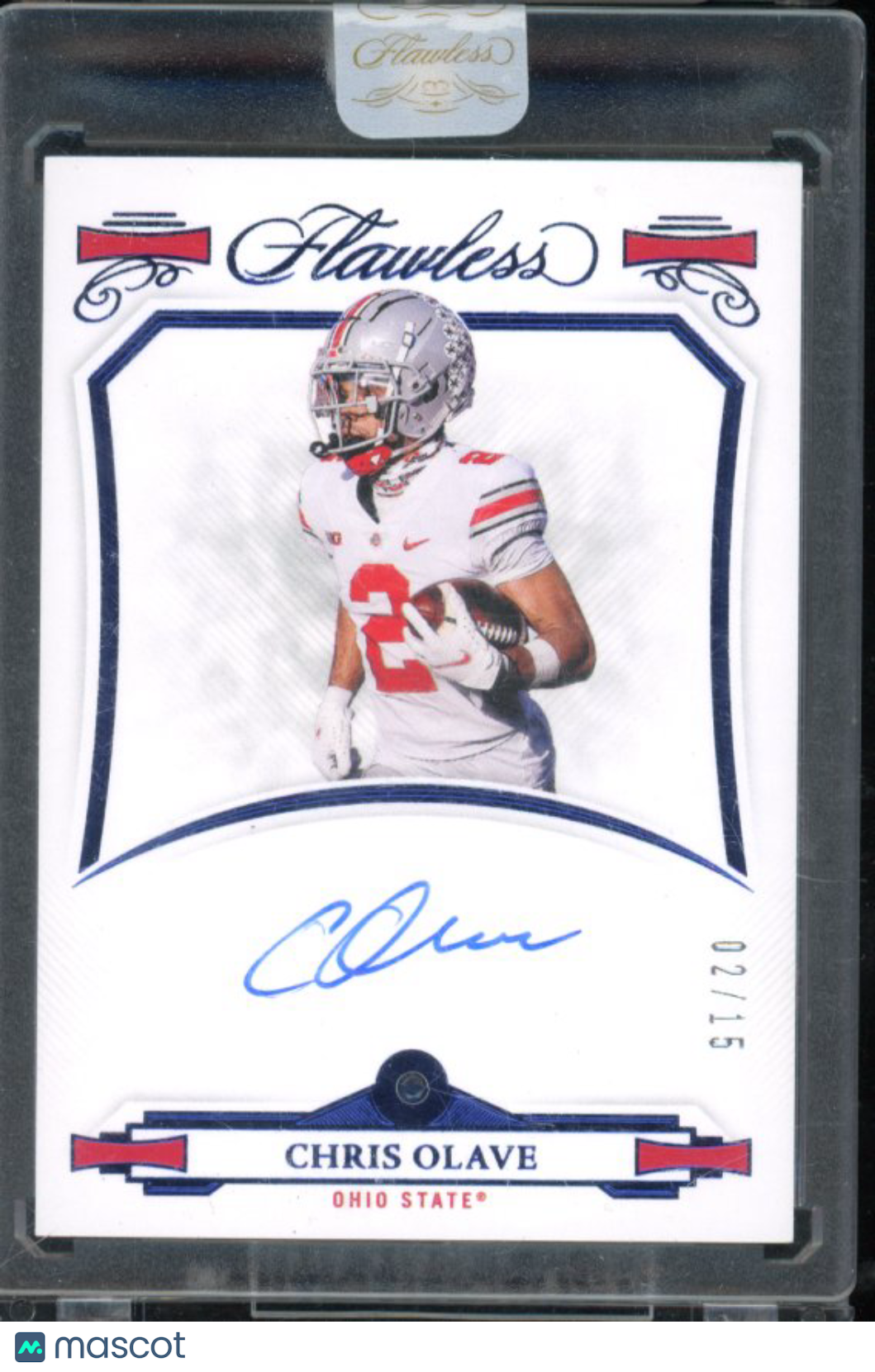 2022 Flawless Chris Olave Rookie Auto Collegaite /15