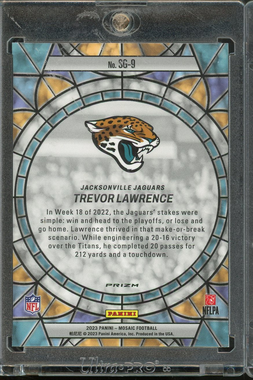 2023 Mosaic Trevor Lawrence Stained Glass Case Hit