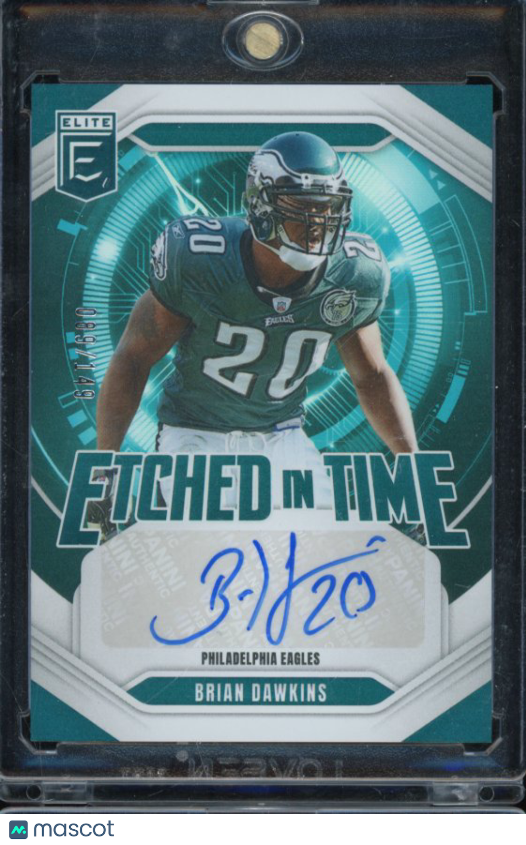 2025 Elite Brian Dawkins Etched In Time Auto /149