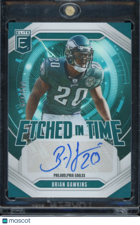 2025 Elite Brian Dawkins Etched In Time Auto /149