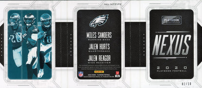 2020 Playbook Sanders Hurts Reagor Rookie Booklet /10