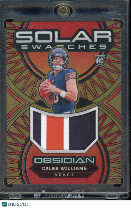 2024 Obsidian Caleb Williams Gold Solar Swatches /10 Patch