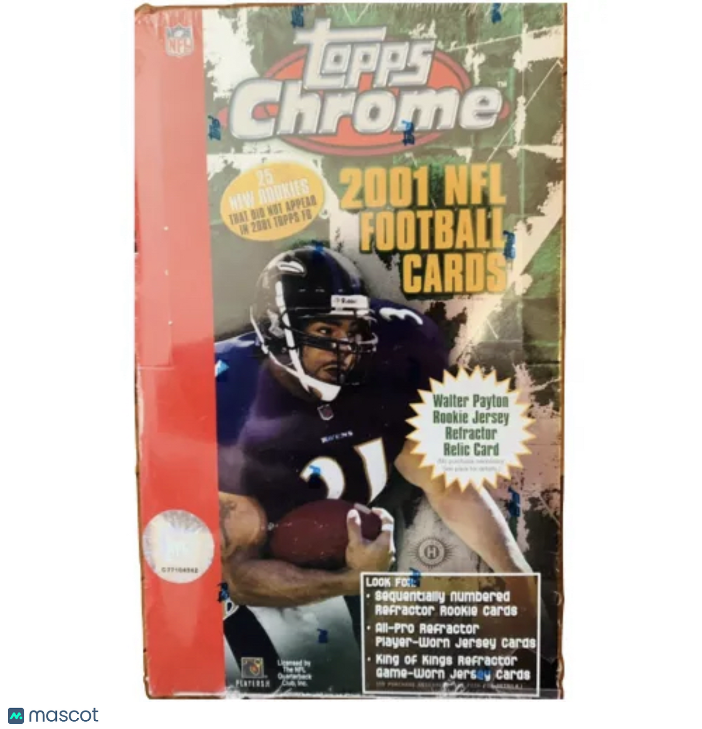 2001 Topps Chrome Football Hobby Box