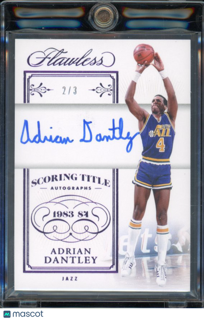 2023-24 Flawless Adrian Dantley Auto Scoring Title /3