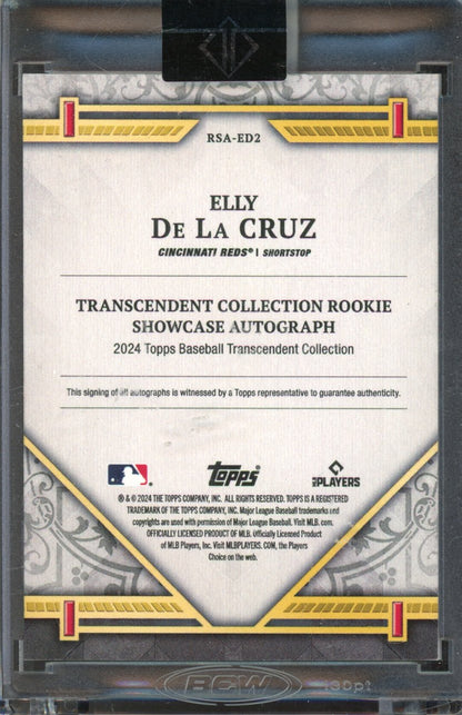 2024 Transcendent Elly De La Cruz Rookie Auto /25