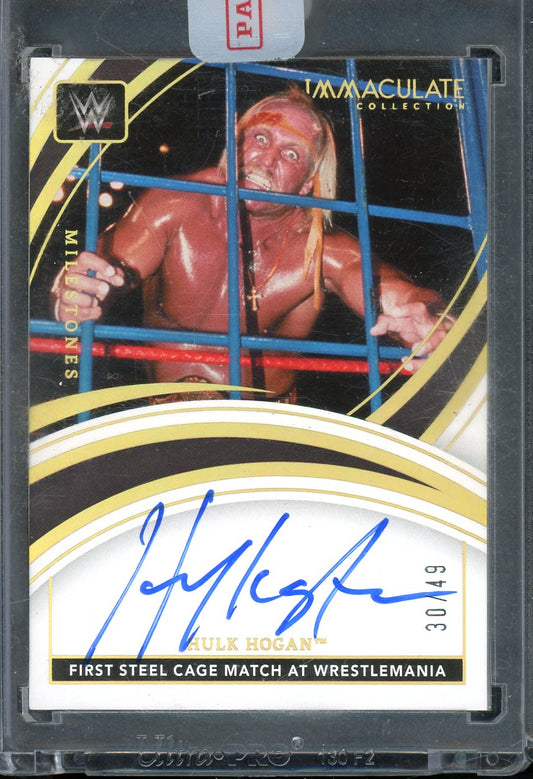 2022 Immaculate Hulk Hogan Milestones Auto /49