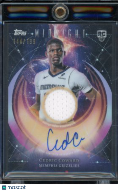 2025-26 Topps Midnight Cedric Coward Rookie Patch Auto /199