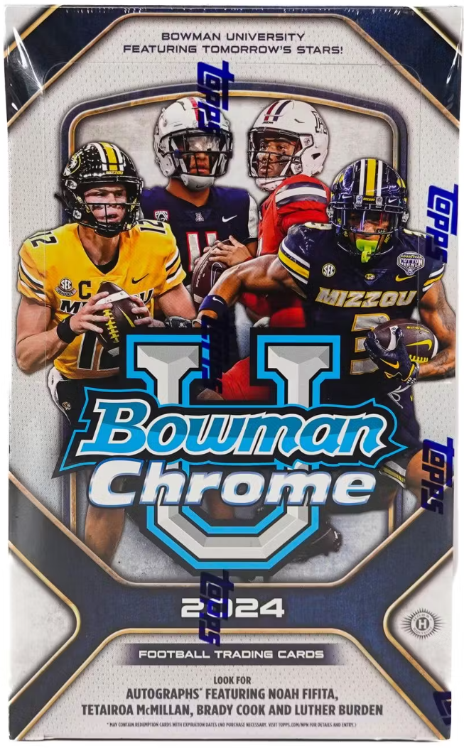 2024 Bowman University Chrome Football Hobby Box