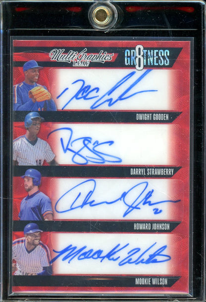 2023 Leaf MultiGraphics Gooden Strawberry Mookie Dykstra Knight Auto /4