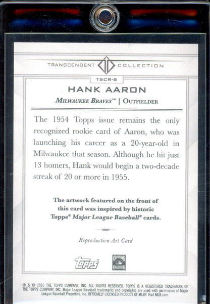 2016 Transcendent Hank Aaron Sketch 24/65