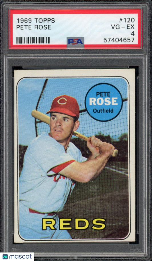 1969 Topps Pete Rose #120 PSA 4