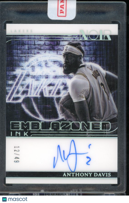 2024-25 Noir Anthony Davis Emblazoned Ink Auto /49