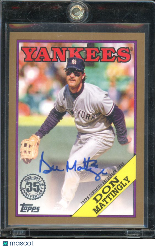 2023 Topps Don Mattingly 35th Anniversary Gold Auto /50