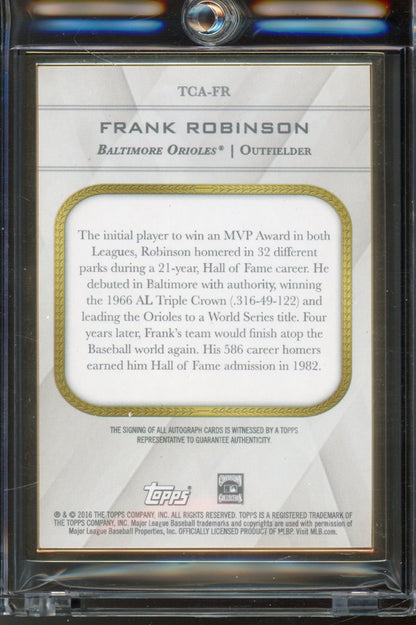 2016 Topps Transcendent Frank Robinson Auto /52