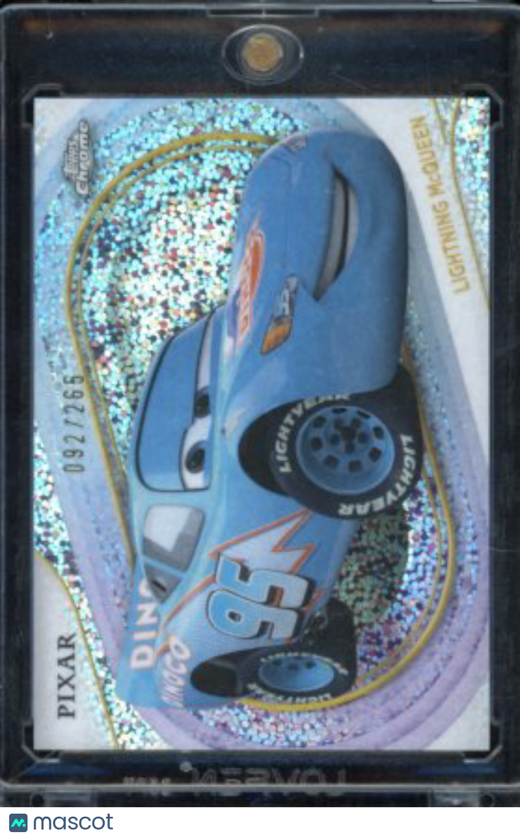 2025 Topps Chrome Lightning Mcqueen Image Variation /265 Speckle