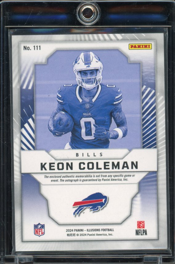 2024 Illusions Keon Coleman Rookie Patch Auto /10