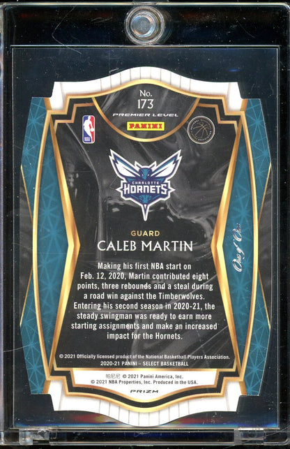 2021-22 Select Caleb Martin Black 1/1 Die-Cut Rookie RC