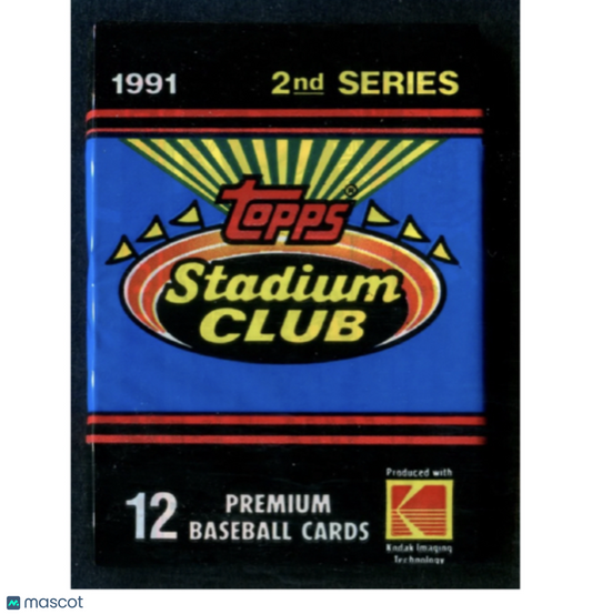 1991 Topps Stadium Club Baseball Series 2 Pack