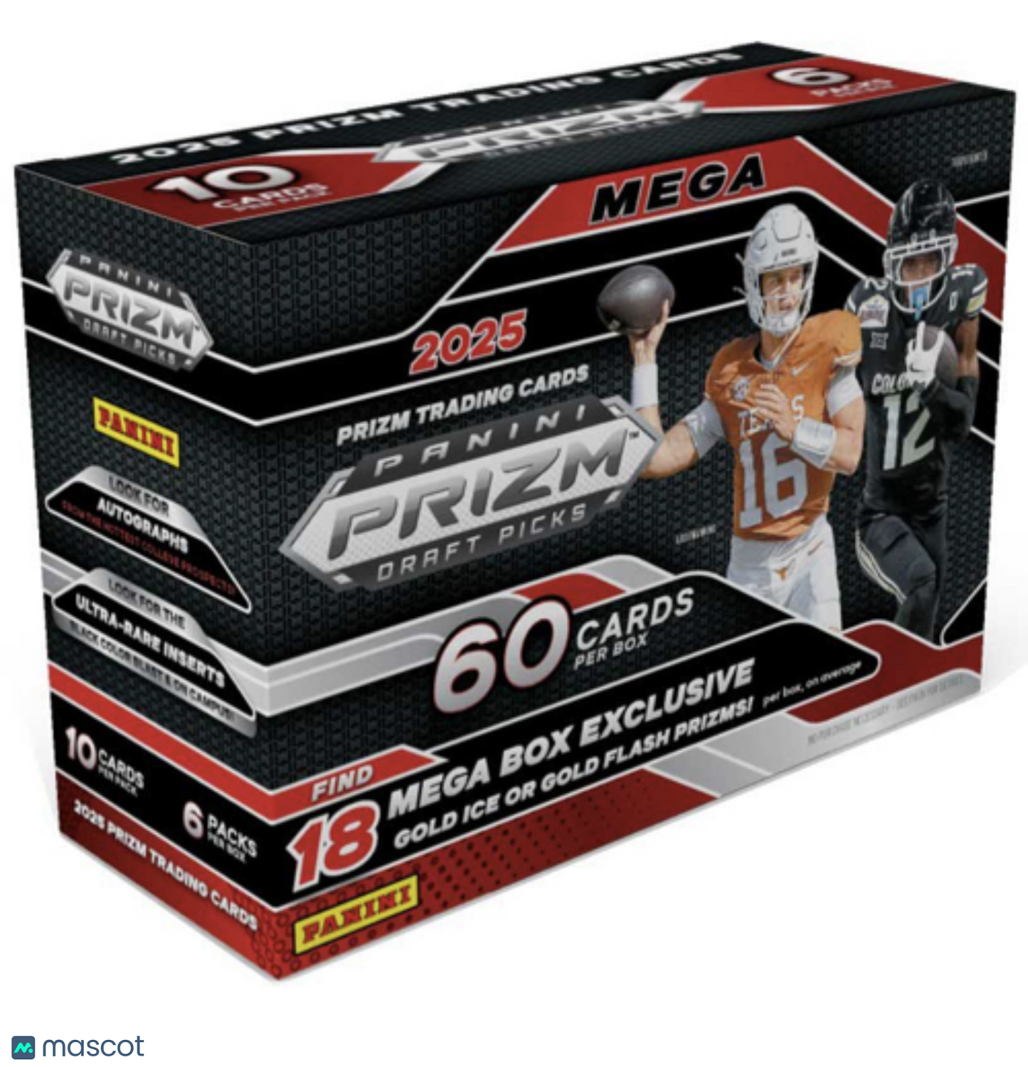 2025 Panini Prizm Draft Picks College Football Mega Box