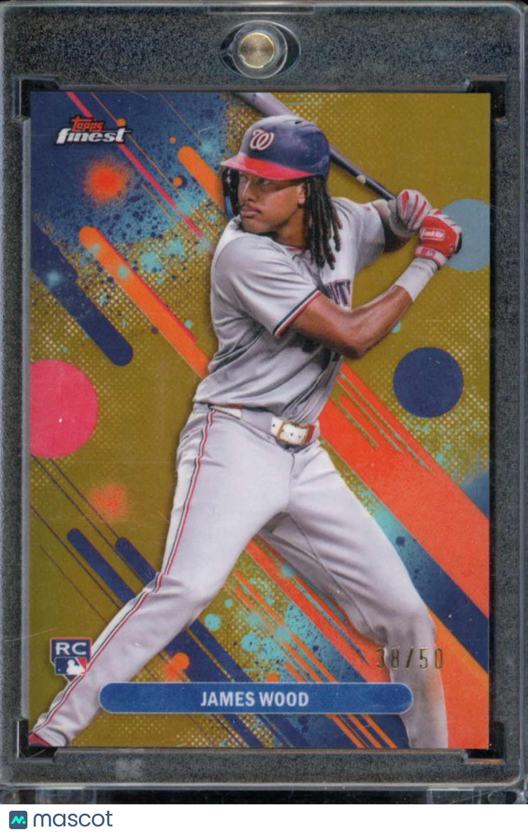 2025 Topps Finest James Wood Gold Rookie /50