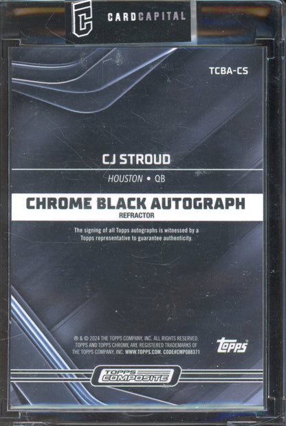 2023 Topps Composite CJ Stroud Chrome Black Auto 098/150 RC