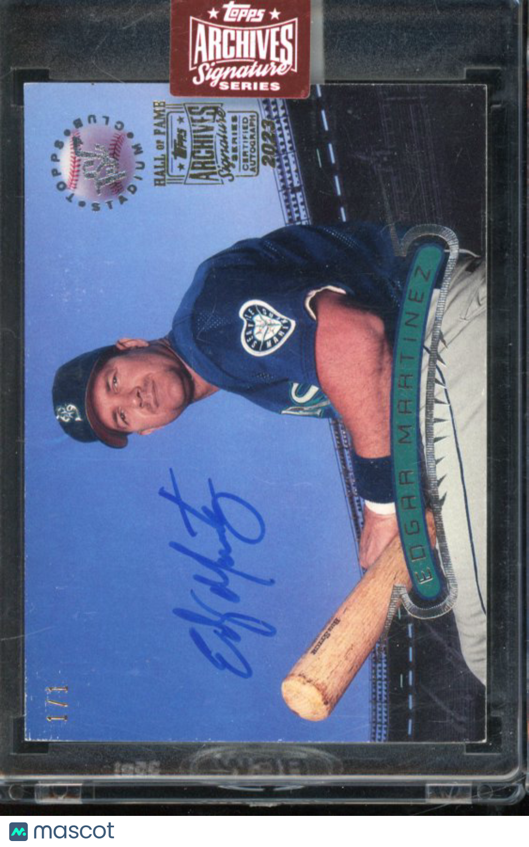 2023 Topps Archives Edgar Martinez 1/1 Auto 1996