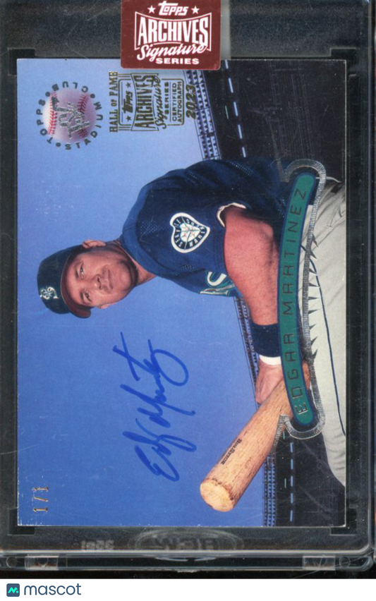 2023 Topps Archives Edgar Martinez 1/1 Auto 1996