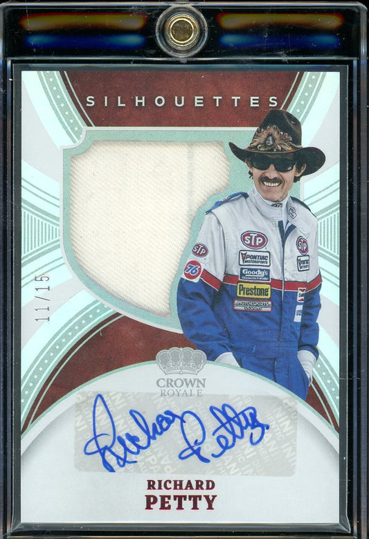 2022 Crown Royale Richard Petty Silhouettes Patch Auto /15