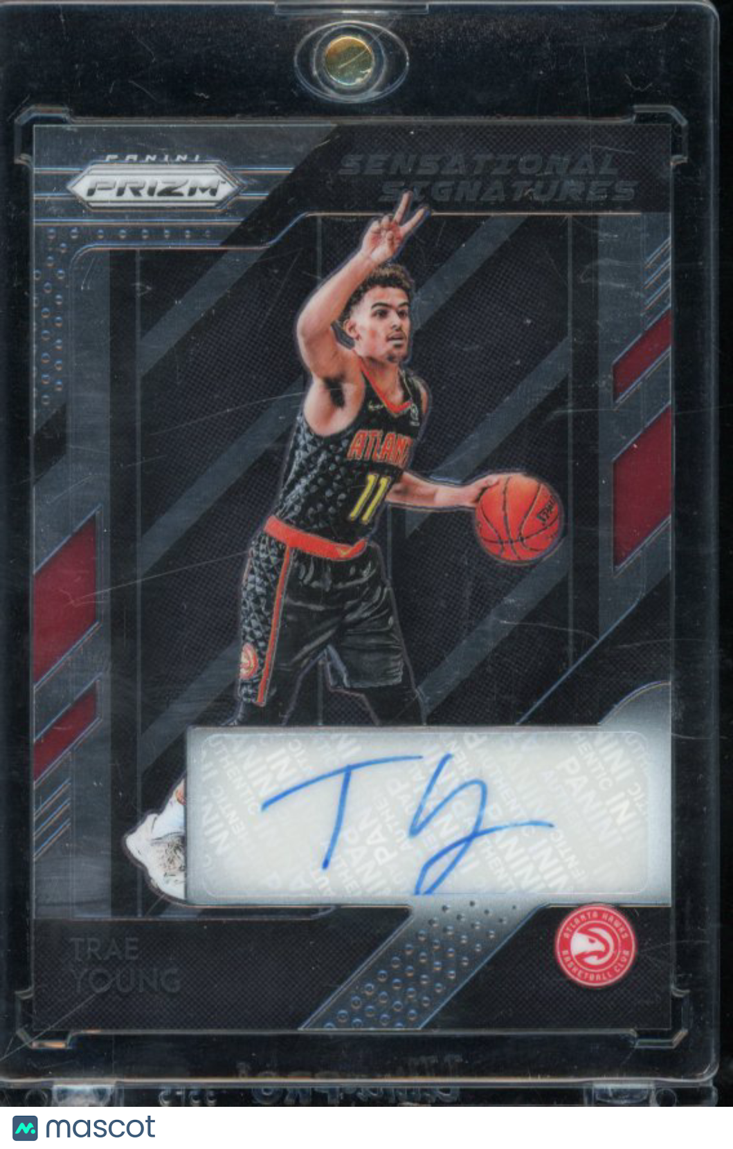 2018-19 Prizm Trae Young Sensational Signatures Rookie Auto