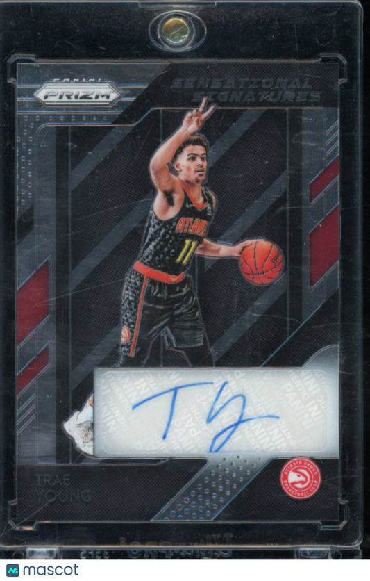 2018-19 Prizm Trae Young Sensational Signatures Rookie Auto