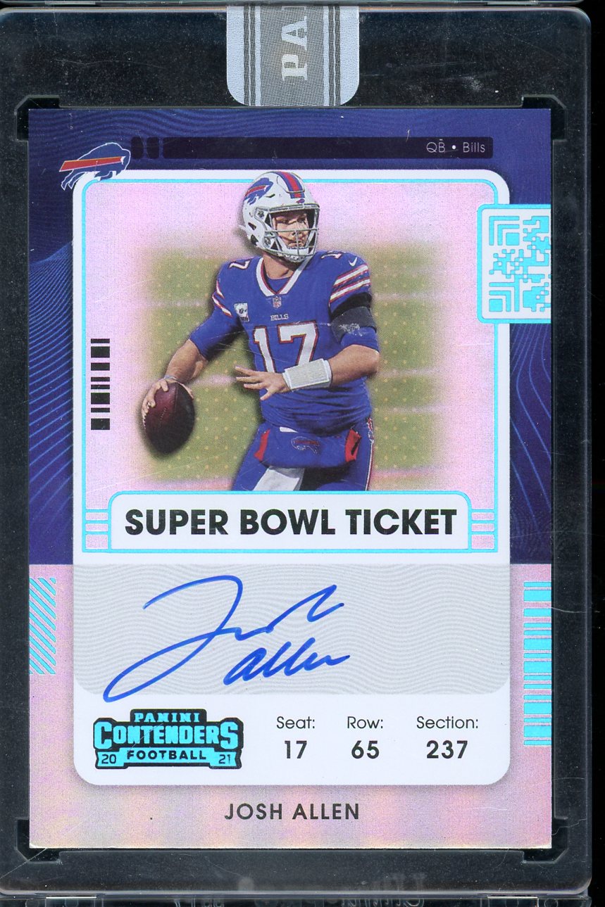 2021 Contenders Josh Allen Super Bowl Ticket White Box 1/1