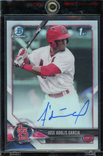 2018 Bowman Chrome Jose Adolis Garcia Auto Refractor /499