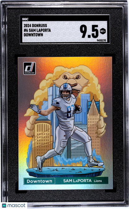 2024 Panini Donruss Sam LaPorta #6 Downtown! SSP SGC 9.5