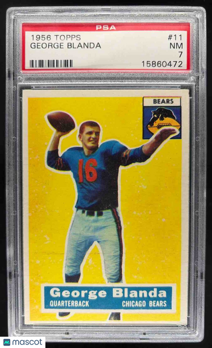 1956 Topps George Blanda #11 PSA 7