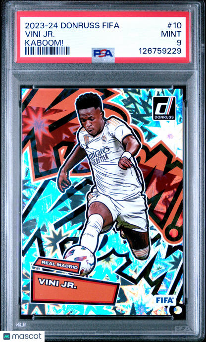 2023-24 Panini Donruss Vini Jr. #10 Kaboom SSP PSA 9