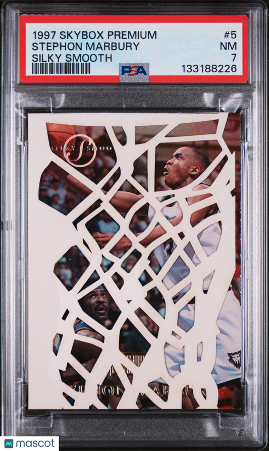 1997-98 Skybox Premium Stephon Marbury Silky Smooth PSA 7 Pop 3