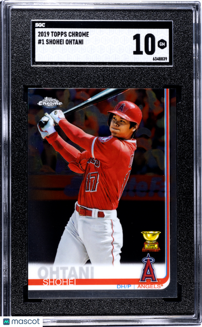 2019 Topps Chrome Shohei Ohtani #1 Rookie Cup SGC 10