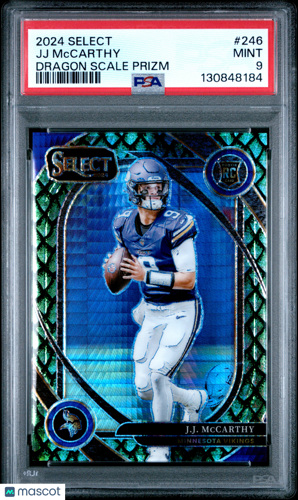 2024 Select JJ Mccarthy Dragon Scale /81 Rookie PSA 9