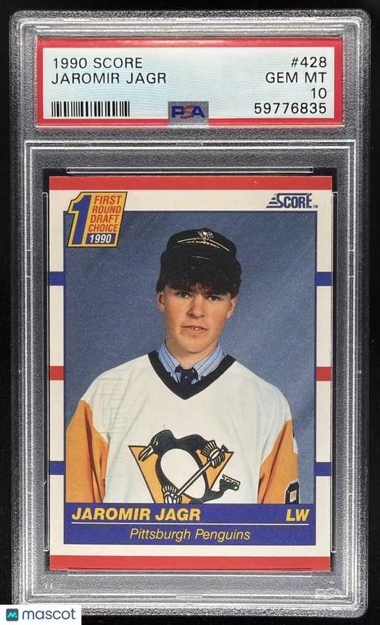 1990-91 Score American Jaromir Jagr #428 RC PSA 10