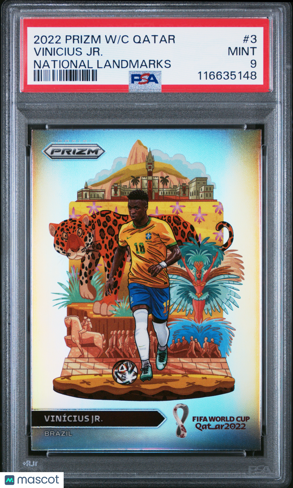 2022 Prizm Vinicius Jr. National Landmarks PSA 9