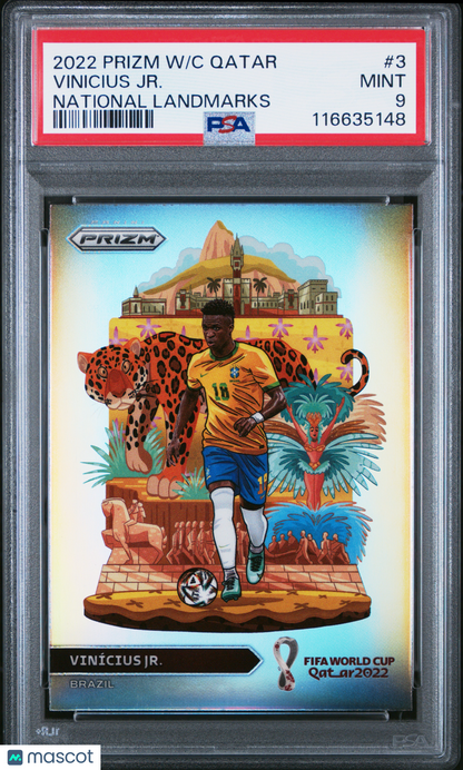 2022 Prizm Vinicius Jr. National Landmarks PSA 9