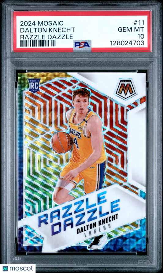 2024-25 Mosaic Dalton Knecht Razzle Dazzle PSA 10