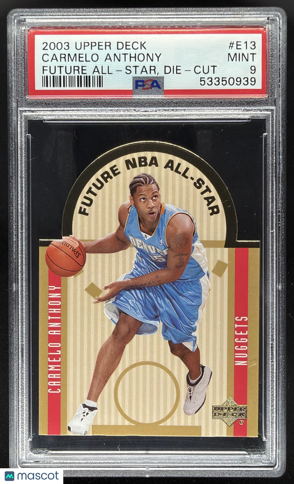 2003-04 Upper Deck Carmelo Anthony #E13 Future NBA All Stars RC PSA 9