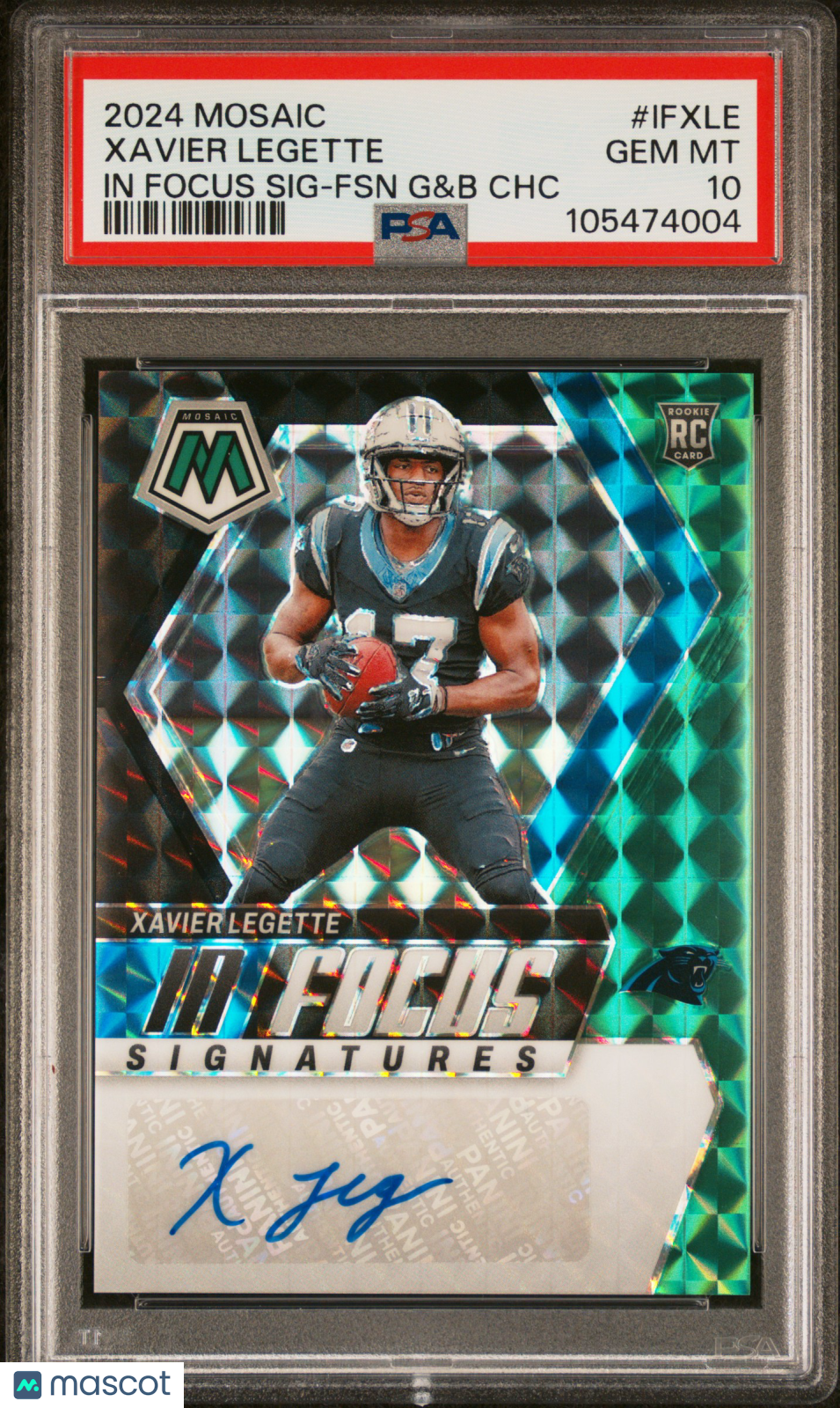2024 Mosaic Xavier Legette Rookie Auto /25 PSA 10