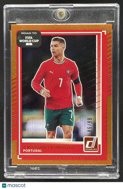 2025 Panini Donruss Road to FIFA World Cup 26' Cristiano Ronaldo #91 Orange /99