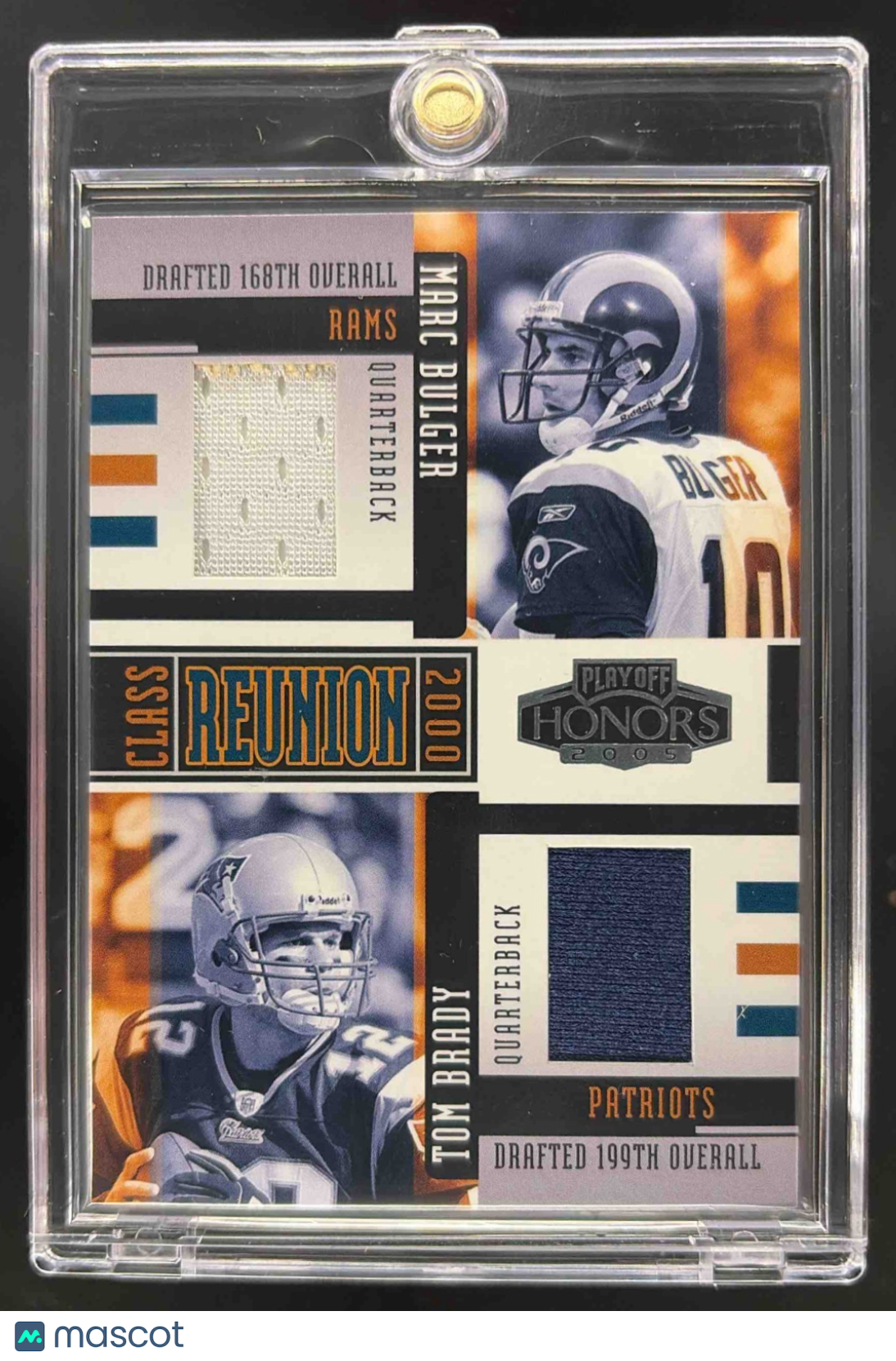 2005 Playoff Honors Tom Brady Class Reunion Game Used Patch /150