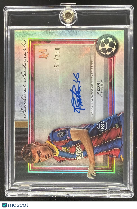 2021 Topps FC Barcelona Team Set Pedri #AU-P Auto 151/250