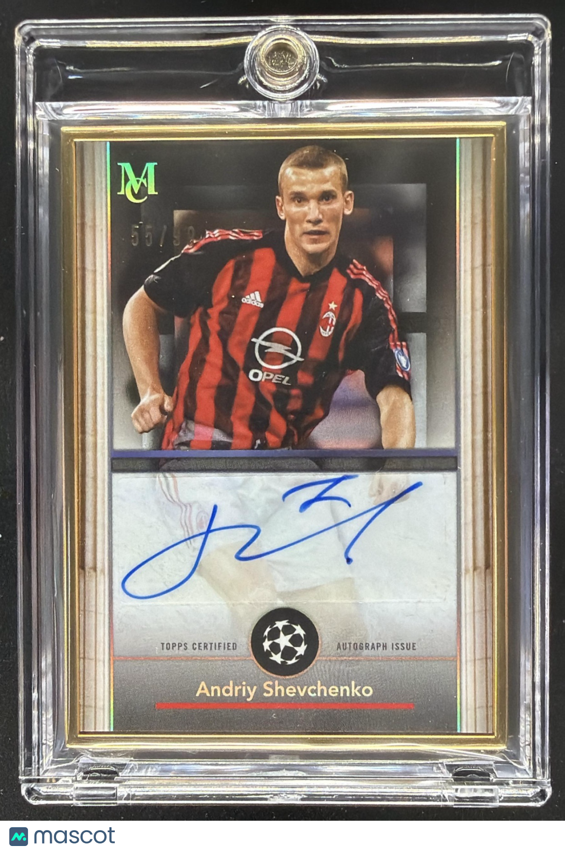 2024 Topps Museum Collection UEFA Club Competitions Andriy Shevchenko #FA-AS Auto